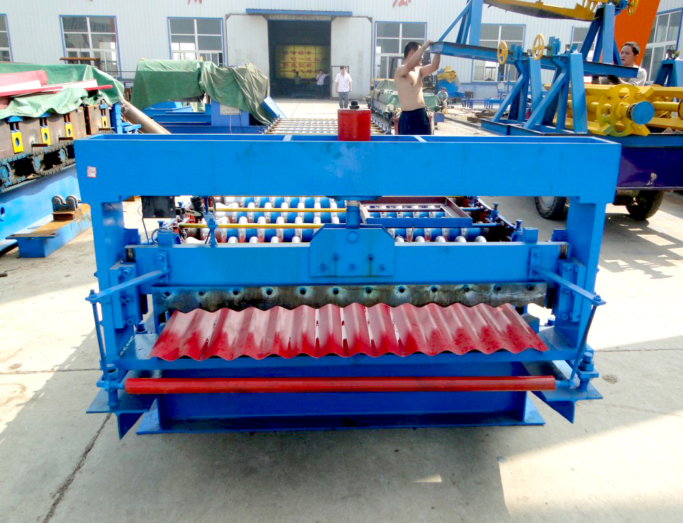 Corrugated Steel Roof Sheet Roll Forming Machine Roll Forming Machine 